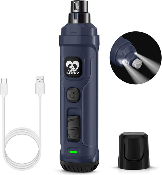 Casfuy™ LED Dog Nail Grinder – Professional 2-Speed Trimmer