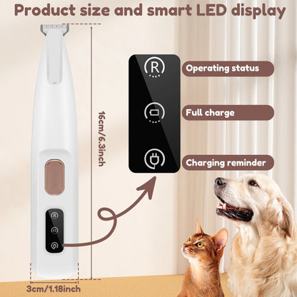 LED Pet Paw Trimmer – Safe & Easy Grooming for Dogs & Cats